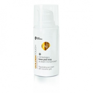 Odmładzający krem pod oczy ze złotem monojonowym